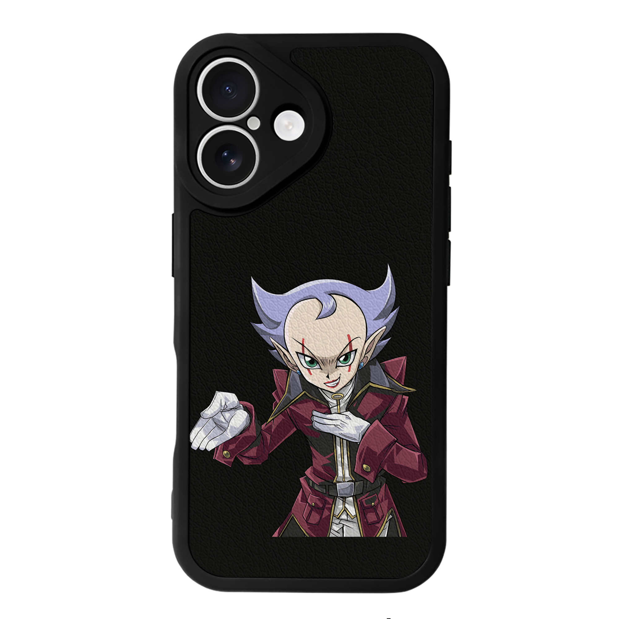 （画像用） 遊☆戯☆王 Yu-Gi-Oh! 【iPhone 16シリーズ対応】シリコンスマホケース（レザー調） 材質：シリコン